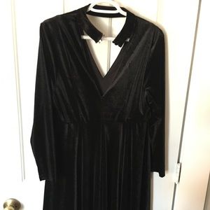 Velvet long sleeve dress